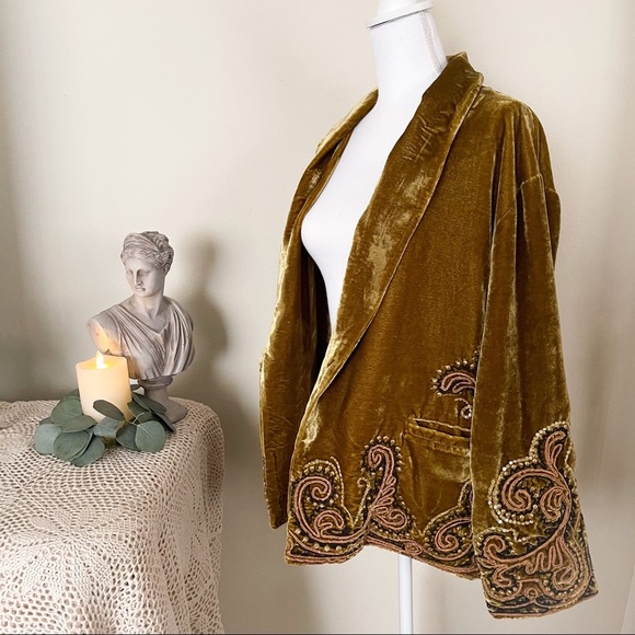 NWT Free People Starlight Velvet Jacket - Picture 4 of 14